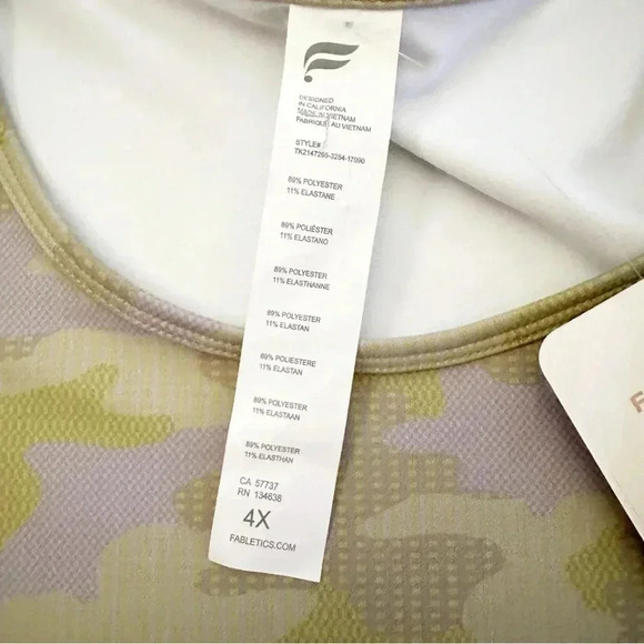 NWT Fabletics• Ressler Crop Tank size 4X - Picture 13 of 14